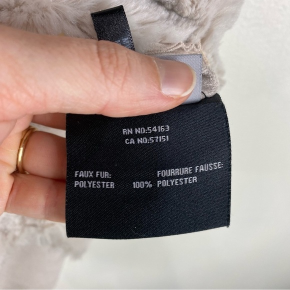 Marc New York Faux Fur Open Front‎ Flowy Winter Vest Sleeveless Jacket Medium - Picture 5 of 7